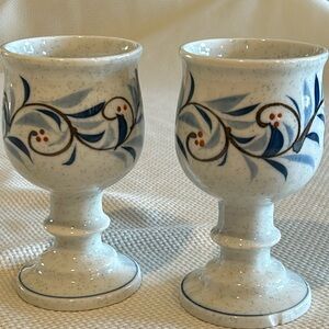 Wine goblets (2) - Handpainted